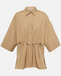 Max Mara Camicia March in popeline di cotone Beige