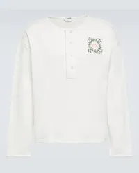 BODE Top Daisy Never Tell in cotone Bianco