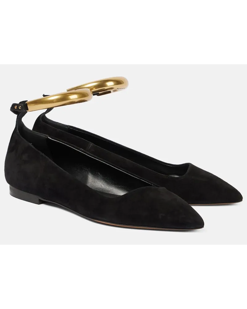 Isabel Marant Ballerine Leanor in pelle Nero
