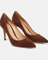 Gianvito Rossi Pumps Gianvito 85 in suede Marrone