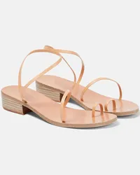 Ancient Greek Sandals Sandali Apli Eleftheria in pelle Beige