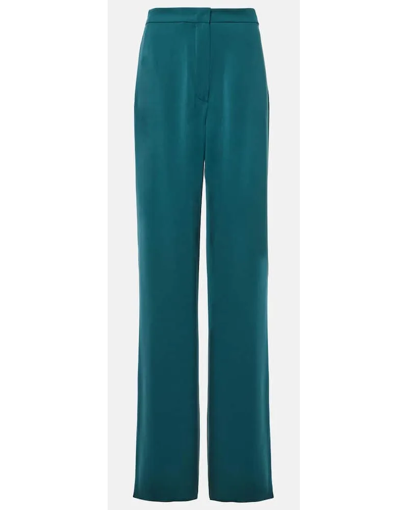 Max Mara Pantaloni regular Medusa in lana Grigio