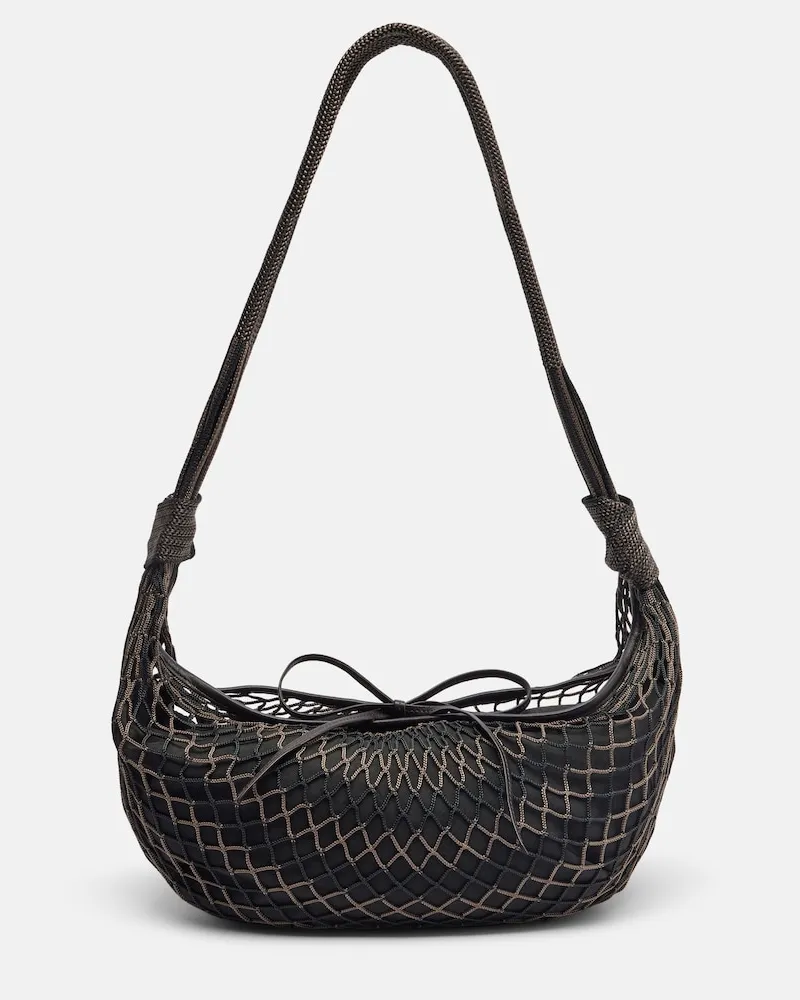 Christophe Lemaire x Filt â Borsa a spalla Fortune Croissant Marrone