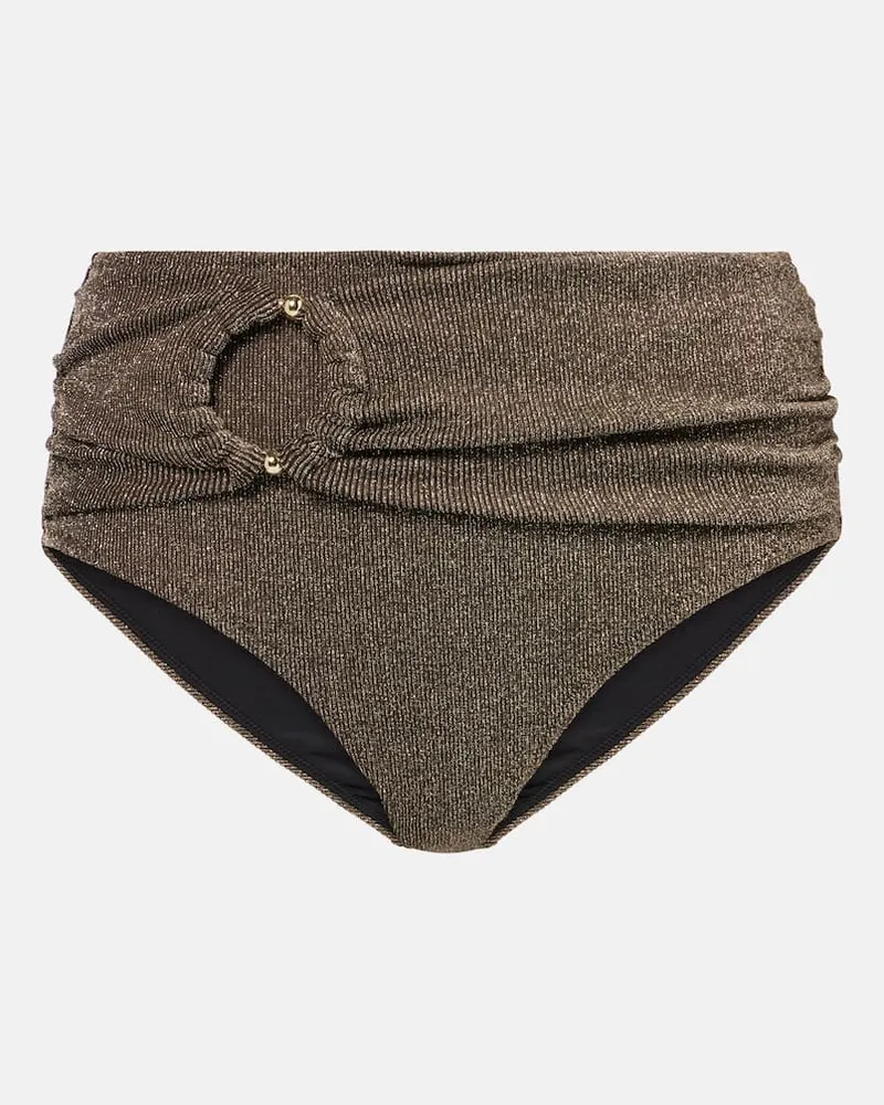 Alexandra Miro Slip bikini Dorit a vita alta Oro