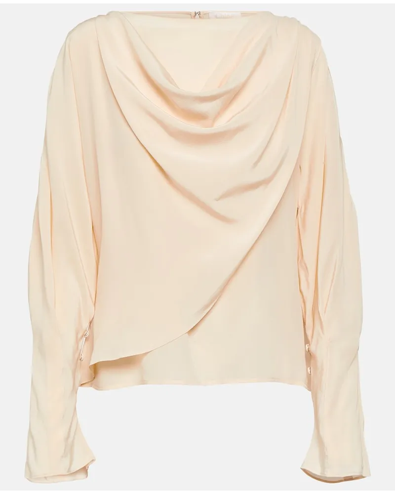 Chloé ChloÃ© Top in seta Beige