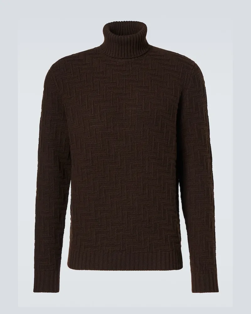 Prada Dolcevita in cashmere e lana Marrone