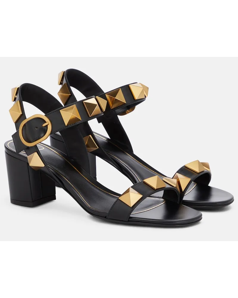 Valentino Garavani Sandali Roman Stud in pelle Nero
