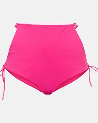 Nensi Dojaka Shorts a vita alta con cut-out Rosa