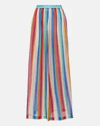 Missoni Pantaloni in cotone e seta a righe Multicolore