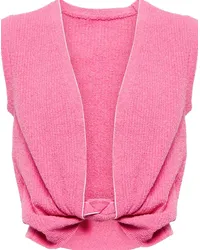 Jacquemus Gilet Noué in misto cotone Rosa