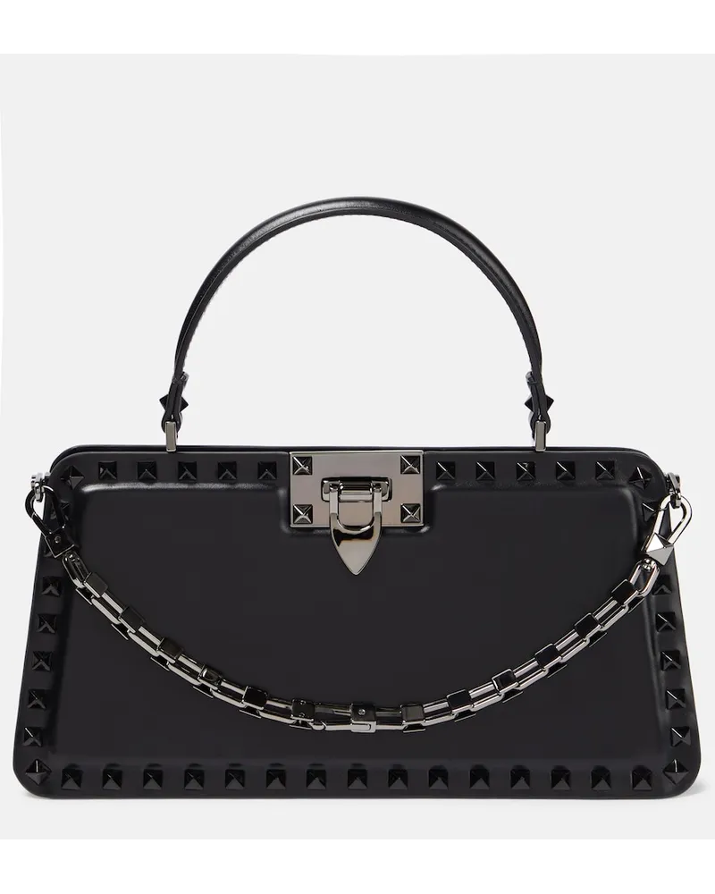 Valentino Garavani Borsa a mano Rockstud in pelle Nero