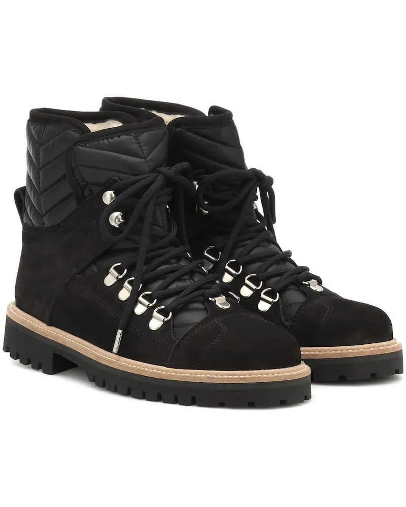 Ganni Stivaletti in suede Nero