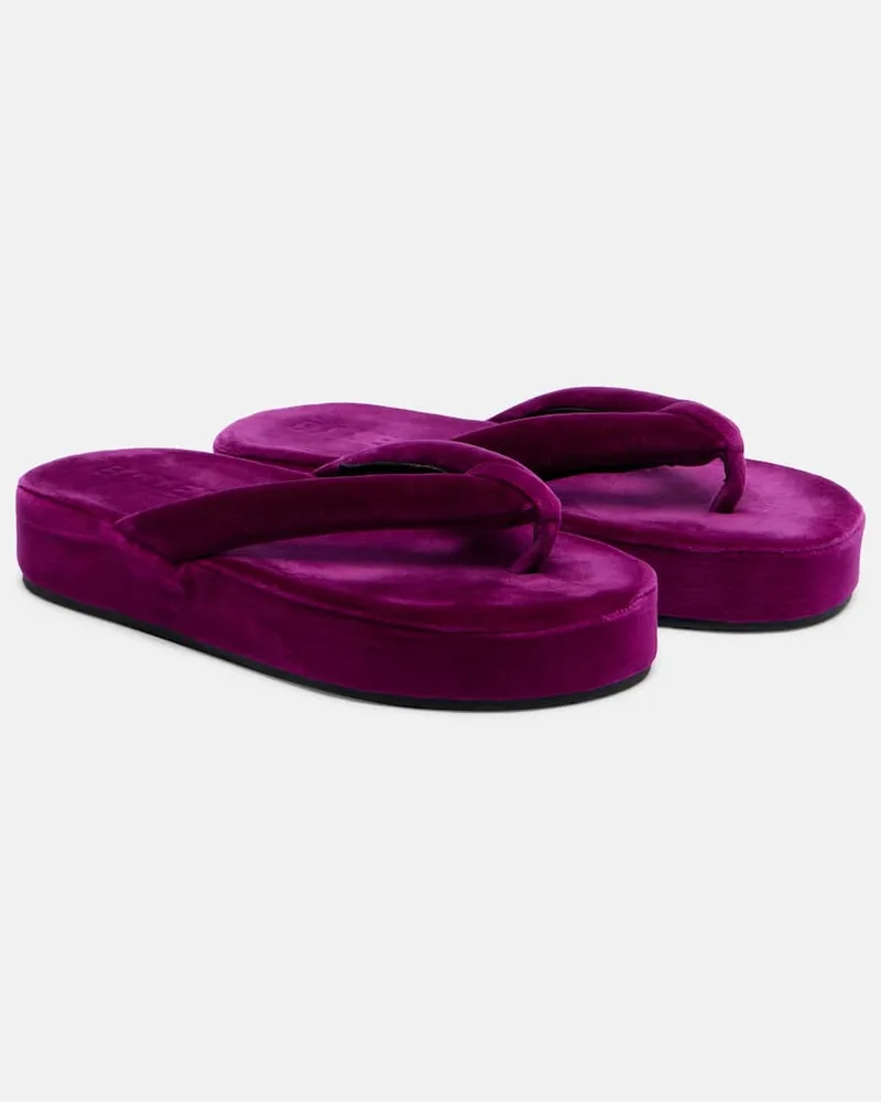 Balenciaga Sandali infradito Jet Lag in velluto Viola