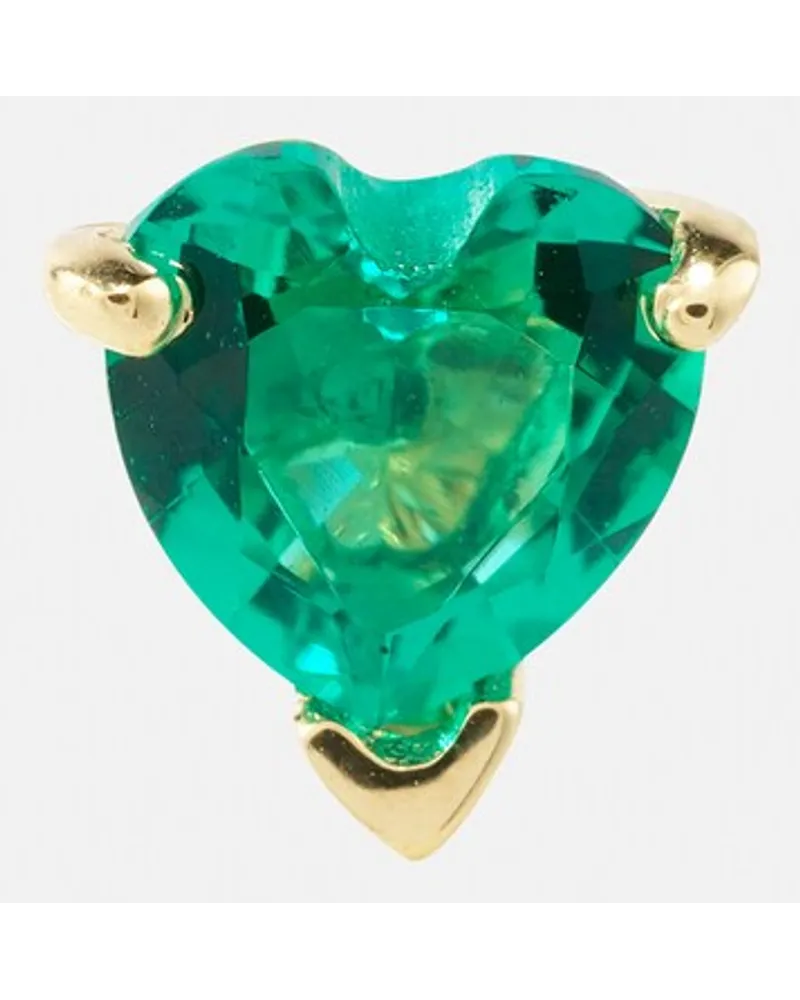 Roxanne First Orecchino singolo in oro 14kt con smeraldo Oro
