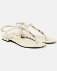 Gucci Sandali infradito Gucci Signoria in pelle Bianco