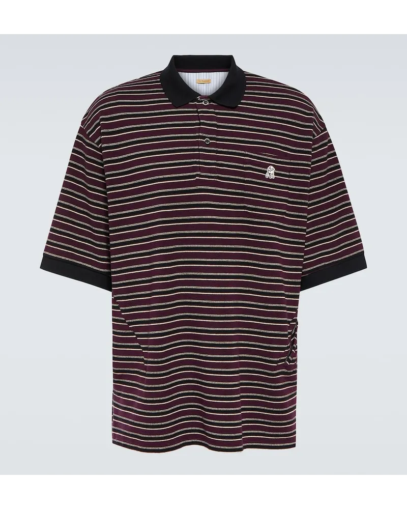 Undercover Polo in cotone a righe Multicolore