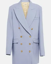 KHAITE Blazer Balton in misto lana Blu