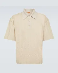 Missoni Polo in misto cotone Beige