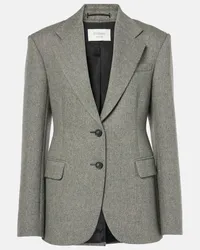 SPORTMAX Blazer Gel in tweed di misto lana Grigio