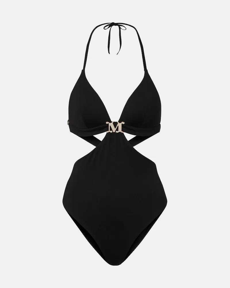 Max Mara Costume intero Cambra con cut-out Nero