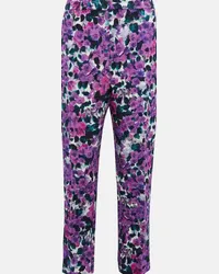 Dries van Noten Pantaloni regular con stampa Multicolore