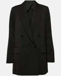 Max Mara Blazer Levico in lana e mohair Nero