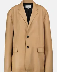 FRANKIE Shop Blazer Olympia in similpelle Beige