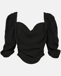 Vivienne Westwood Top in crêpe Nero