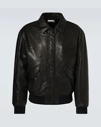 Saint Laurent Bomber in pelle Nero