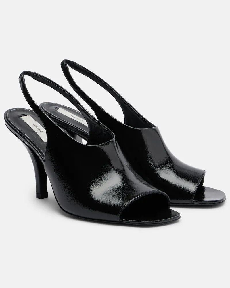 Totême Sandali slingback in pelle Nero