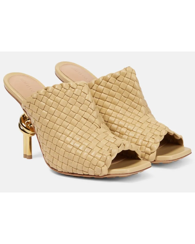 Bottega Veneta Sandali Knot in pelle Beige