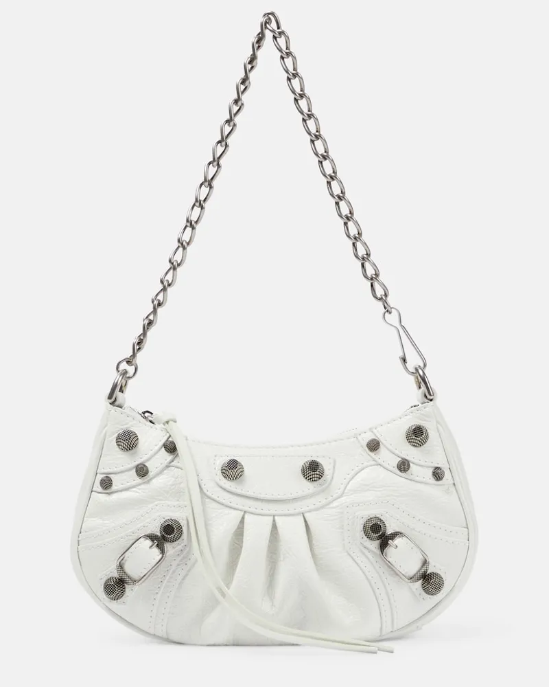 Balenciaga Borsa a spalla Le Cagole Mini in pelle Bianco