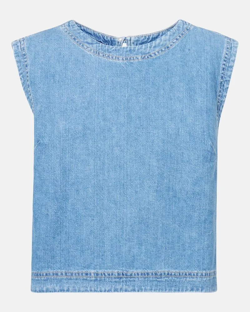 Velvet Top di jeans Loren Blu