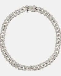 SHAY Bracciale Mini in oro bianco 18kt con diamanti Bianco