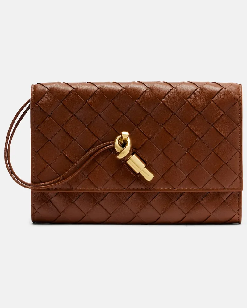 Bottega Veneta Bustina Andiamo in pelle Marrone