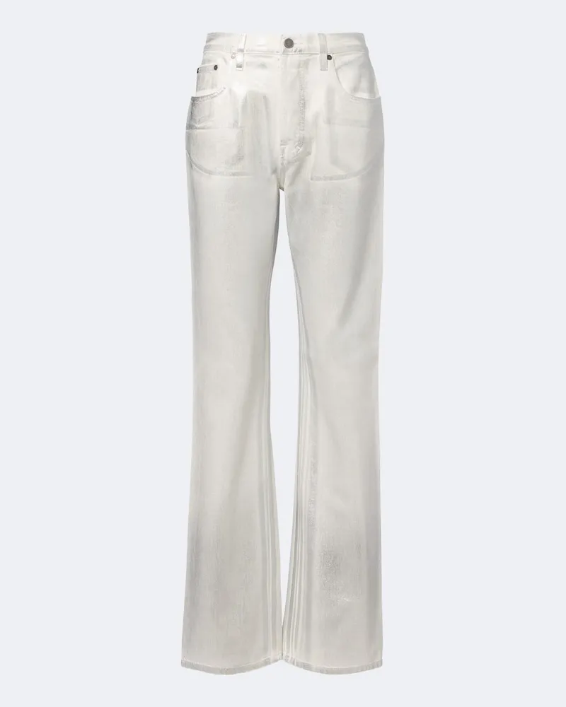 Gucci Jeans a gamba larga e vita bassa Bianco