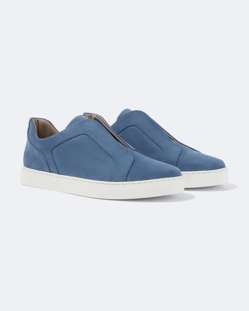 Manolo Blahnik Sneakers Agilio in pelle Blu
