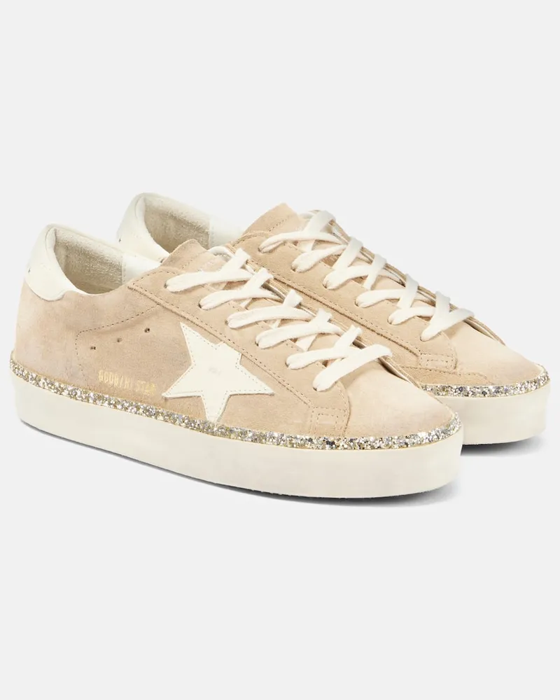 Golden Goose Sneakers Hi Star in suede Beige
