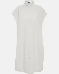 Balenciaga Abito chemisier oversize in cotone Bianco