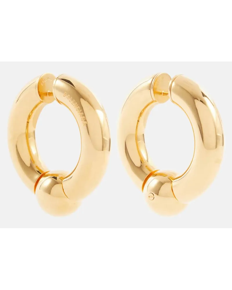 Balenciaga Orecchini a cerchio Mega Oro