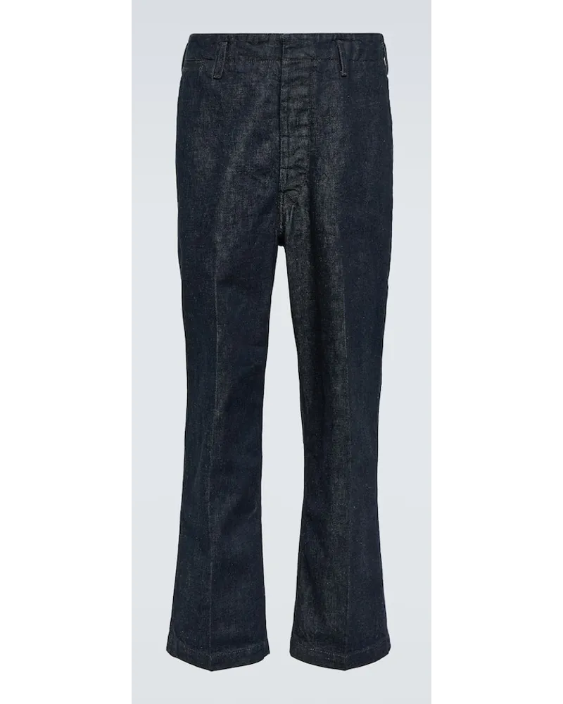 Christophe Lemaire Jeans a gamba larga Maxi Chino Blu