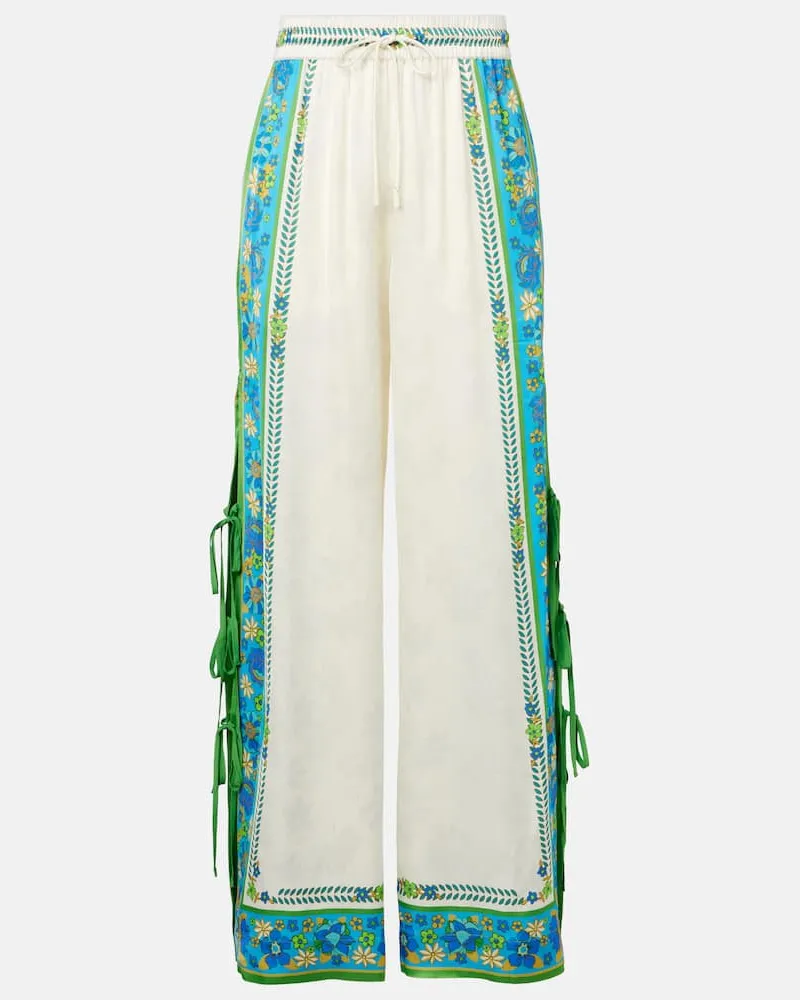ALEMAIS AlÃ©mais Pantaloni a gamba larga Vivianna Bianco