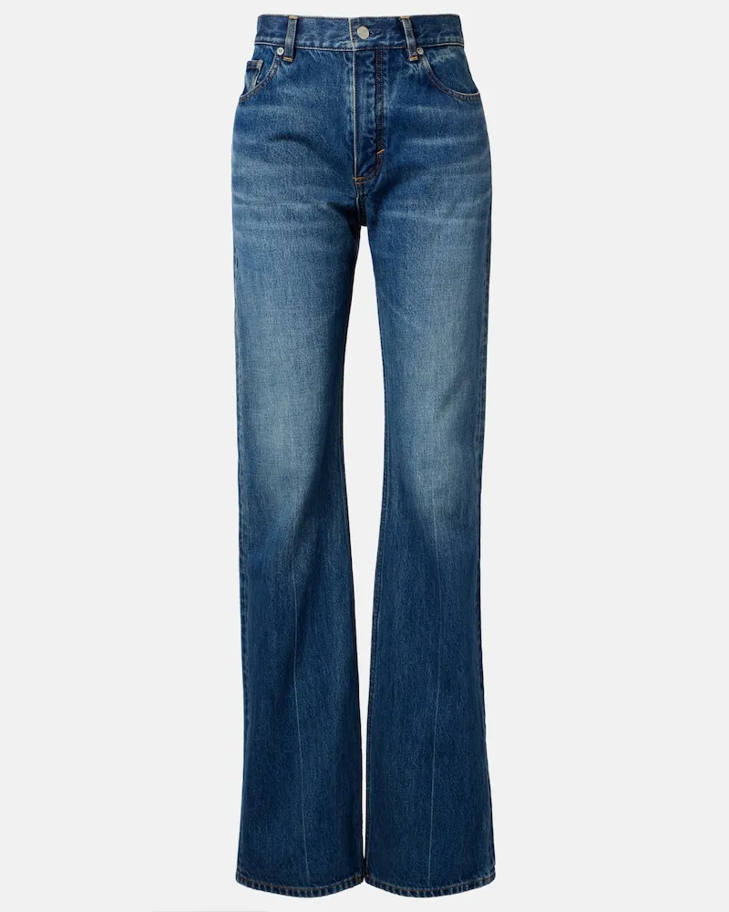 Alaïa AlaÃ¯a Jeans bootcut Blu