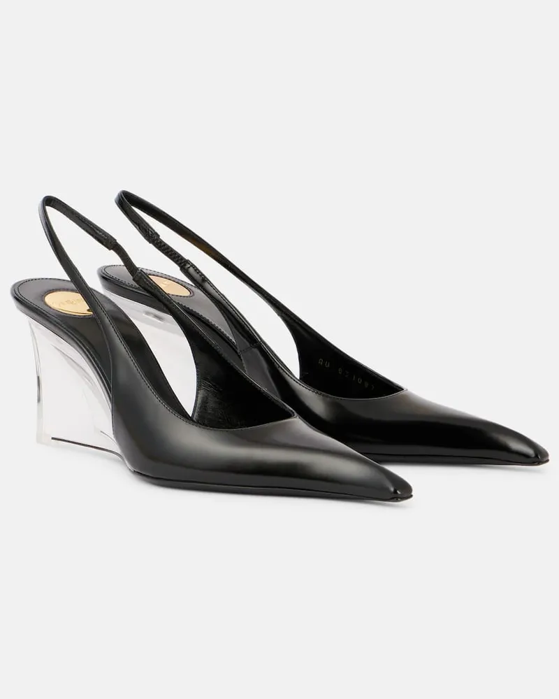 Saint Laurent Pumps slingback Miller 80 in pelle Nero