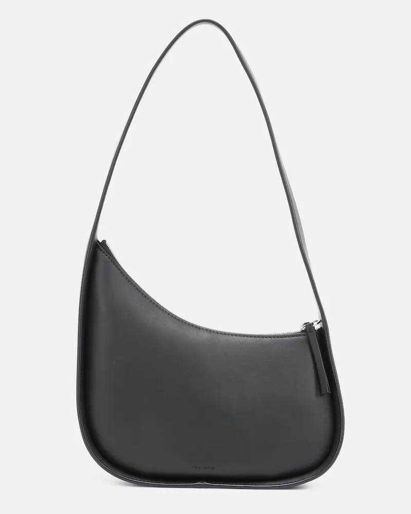 The Row Borsa a spalla Half Moon in pelle Nero