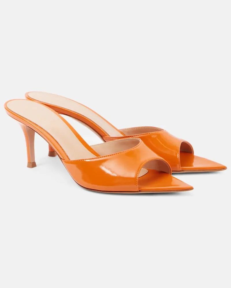 Gianvito Rossi Mules in vernice Arancione