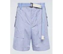 x Thomas Mason - Shorts in popeline a righe