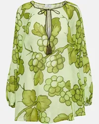 Etro Blusa in ramia con stampa Verde