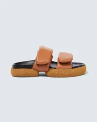 Dries van Noten Sandali con platform in pelle Beige