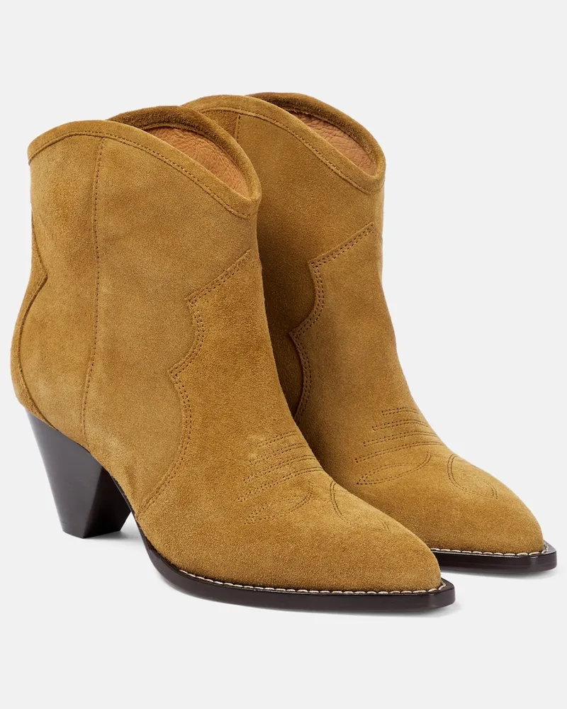 Isabel Marant Stivaletti Darizo in suede Beige